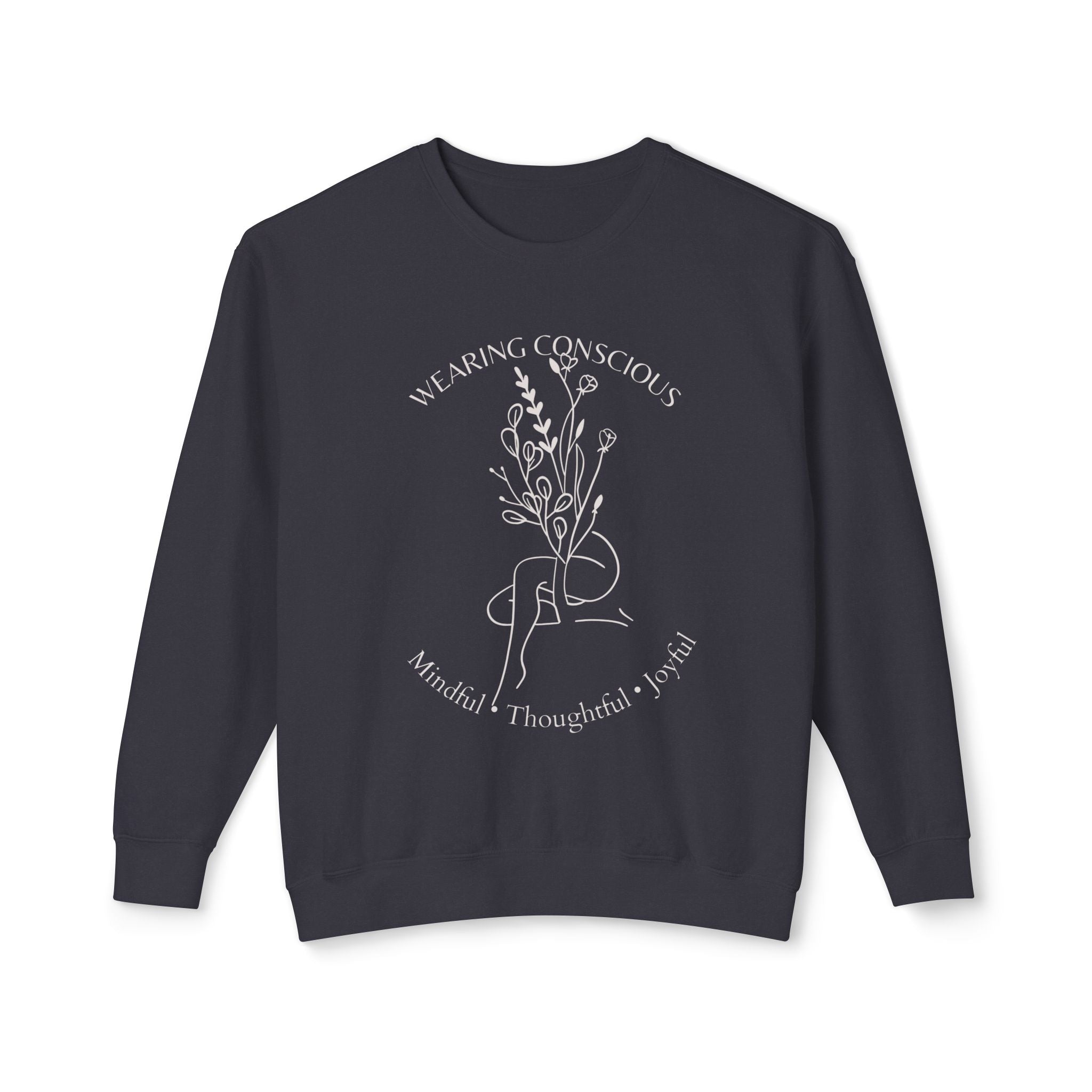 Spring Mindfulness Crewneck Sweatshirt - Joyous and Conscious Design