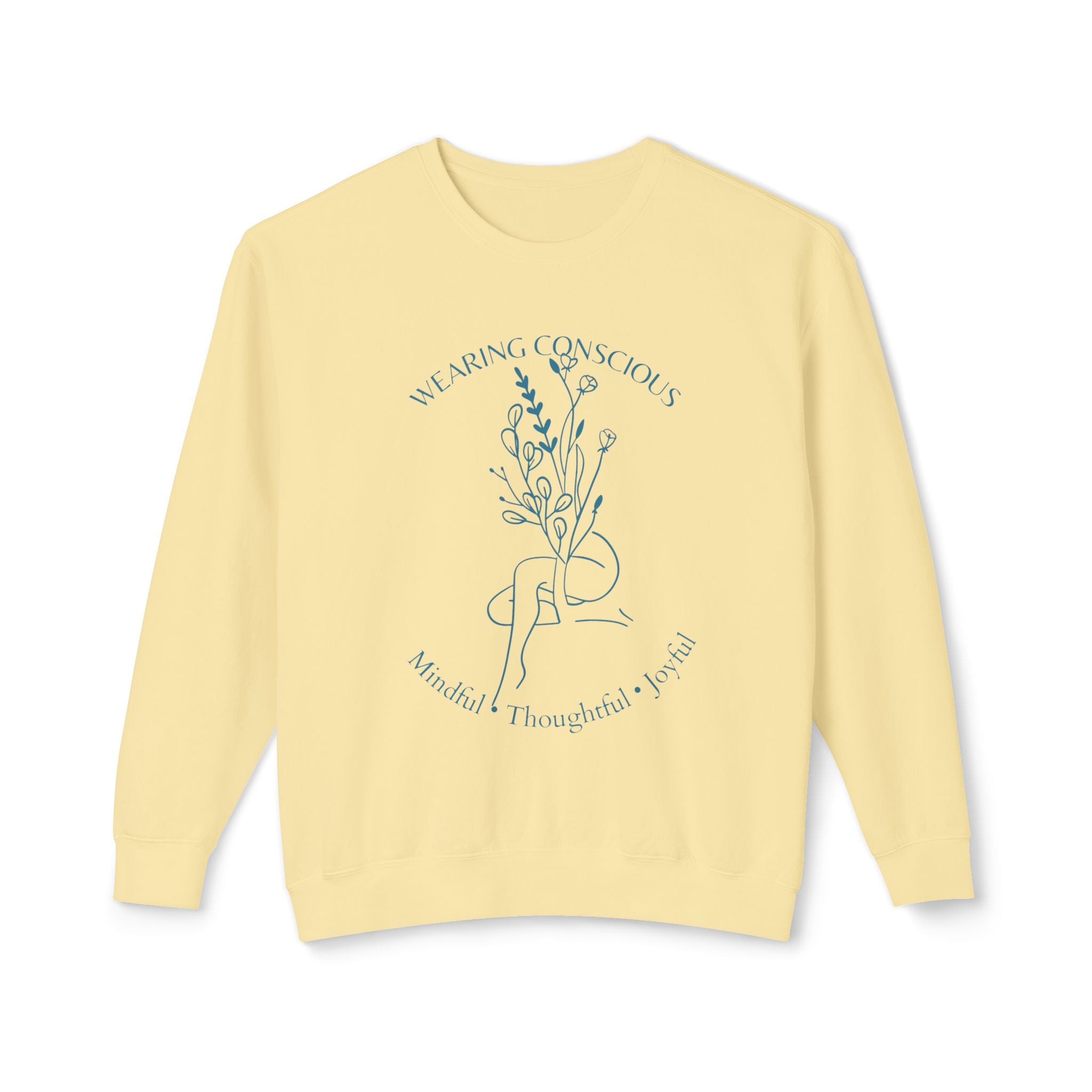 Spring Mindfulness Crewneck Sweatshirt - Joyous and Conscious Design