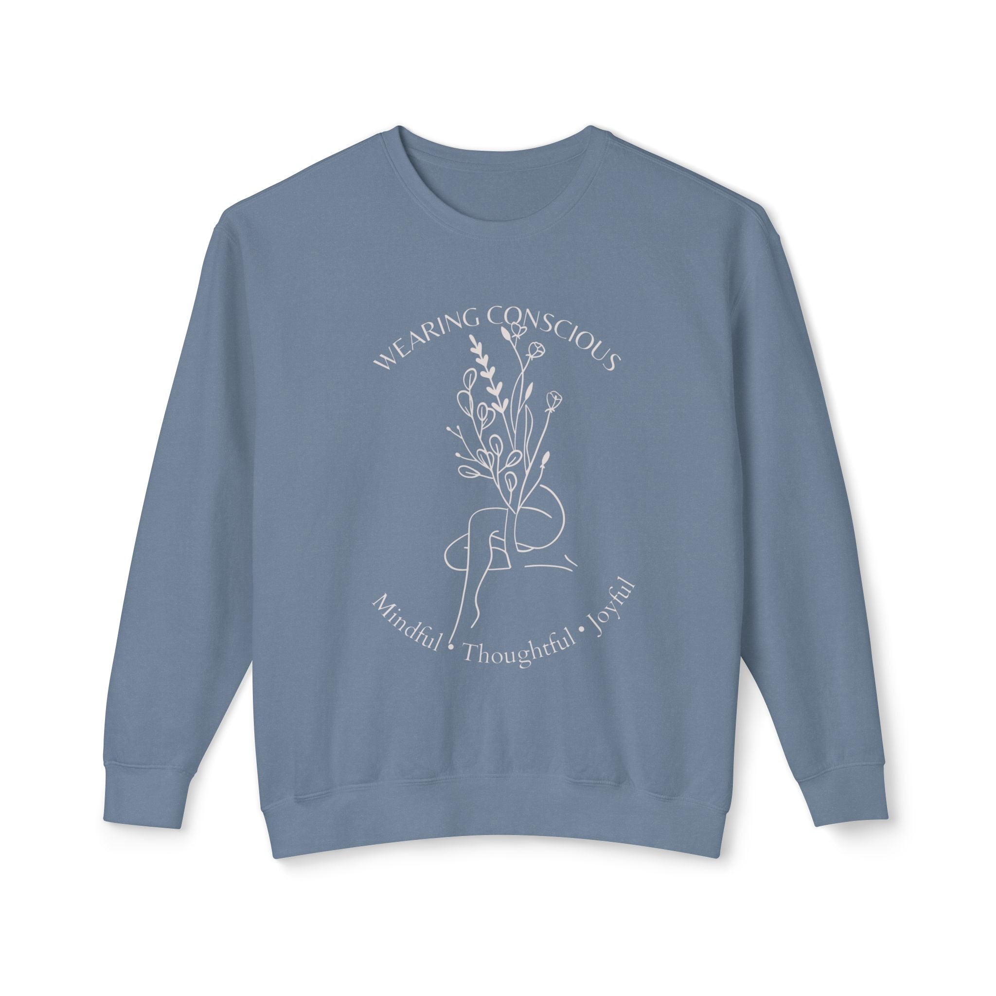 Spring Mindfulness Crewneck Sweatshirt - Joyous and Conscious Design