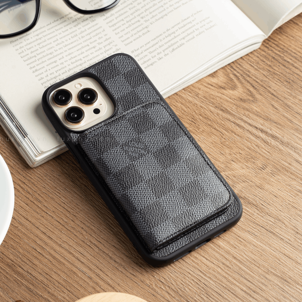 Authentic Upcycled Louis Vuitton Canvas Mini-Wallet iPhone Case – Made-to-Order