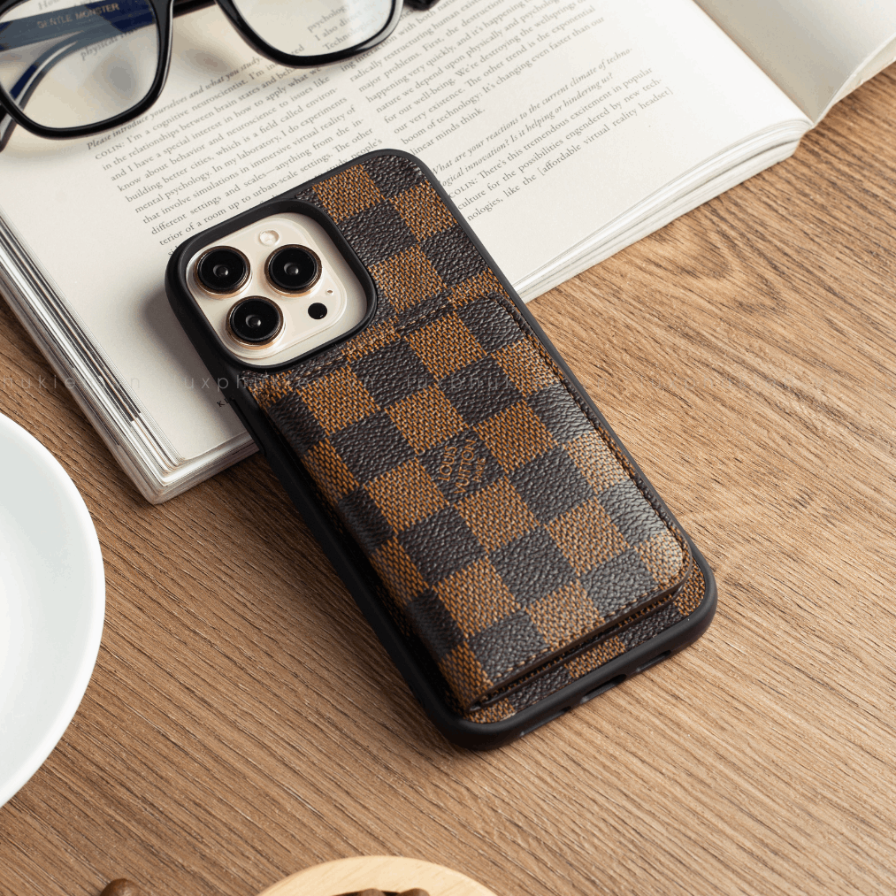 Authentic Upcycled Louis Vuitton Canvas Mini-Wallet iPhone Case – Made-to-Order