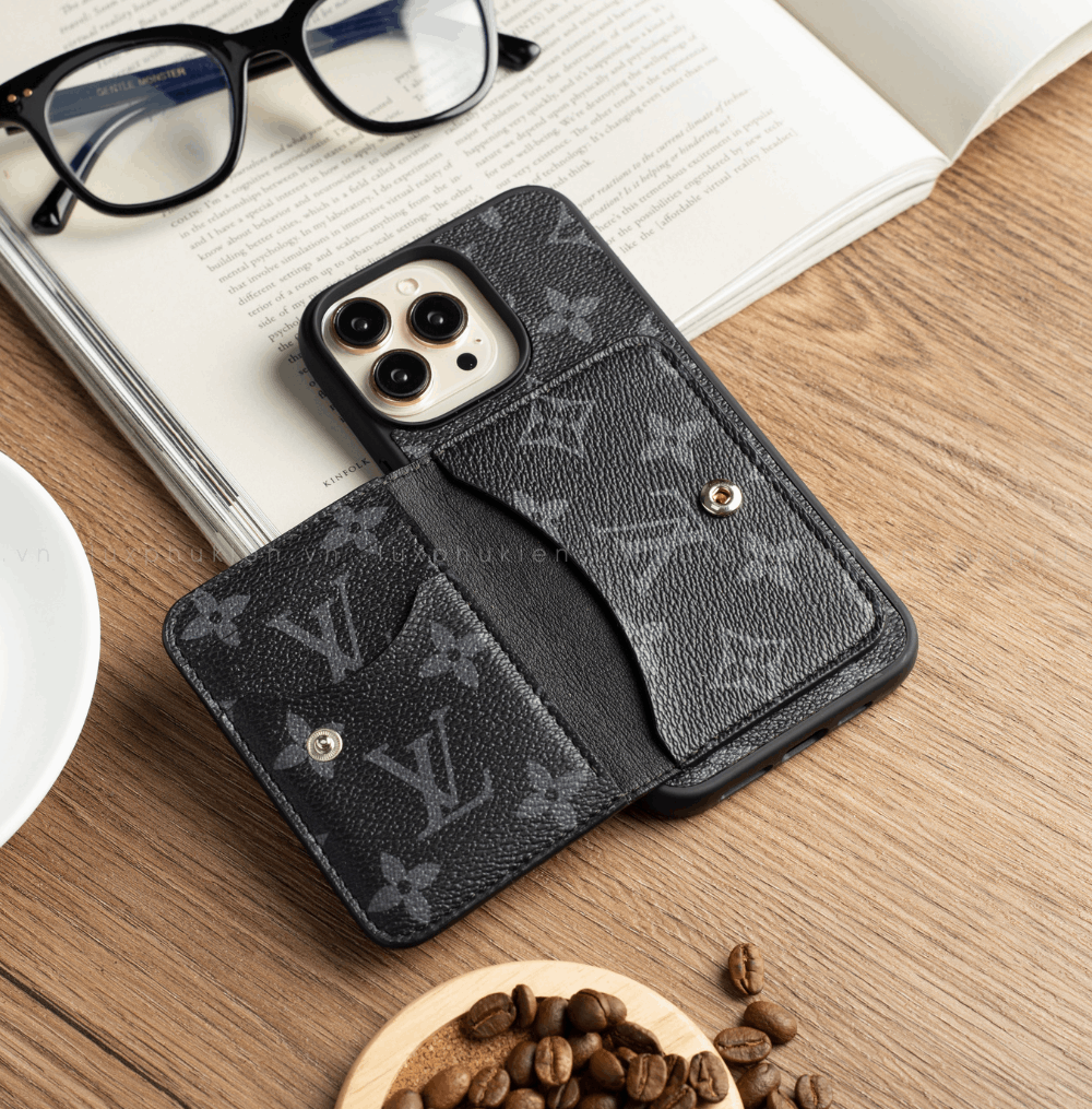 Authentic Upcycled Louis Vuitton Canvas Mini-Wallet iPhone Case – Made-to-Order