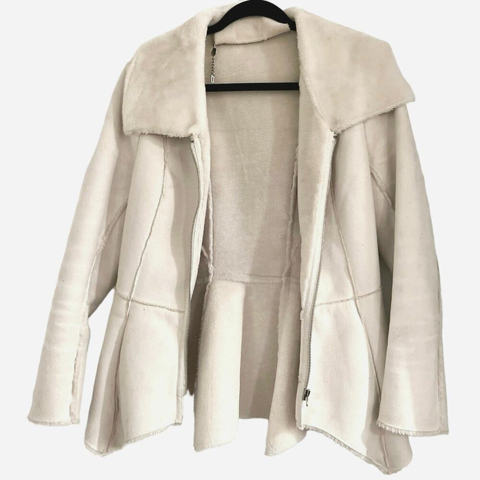 Bebe Waist Length Uneven Hem Coat