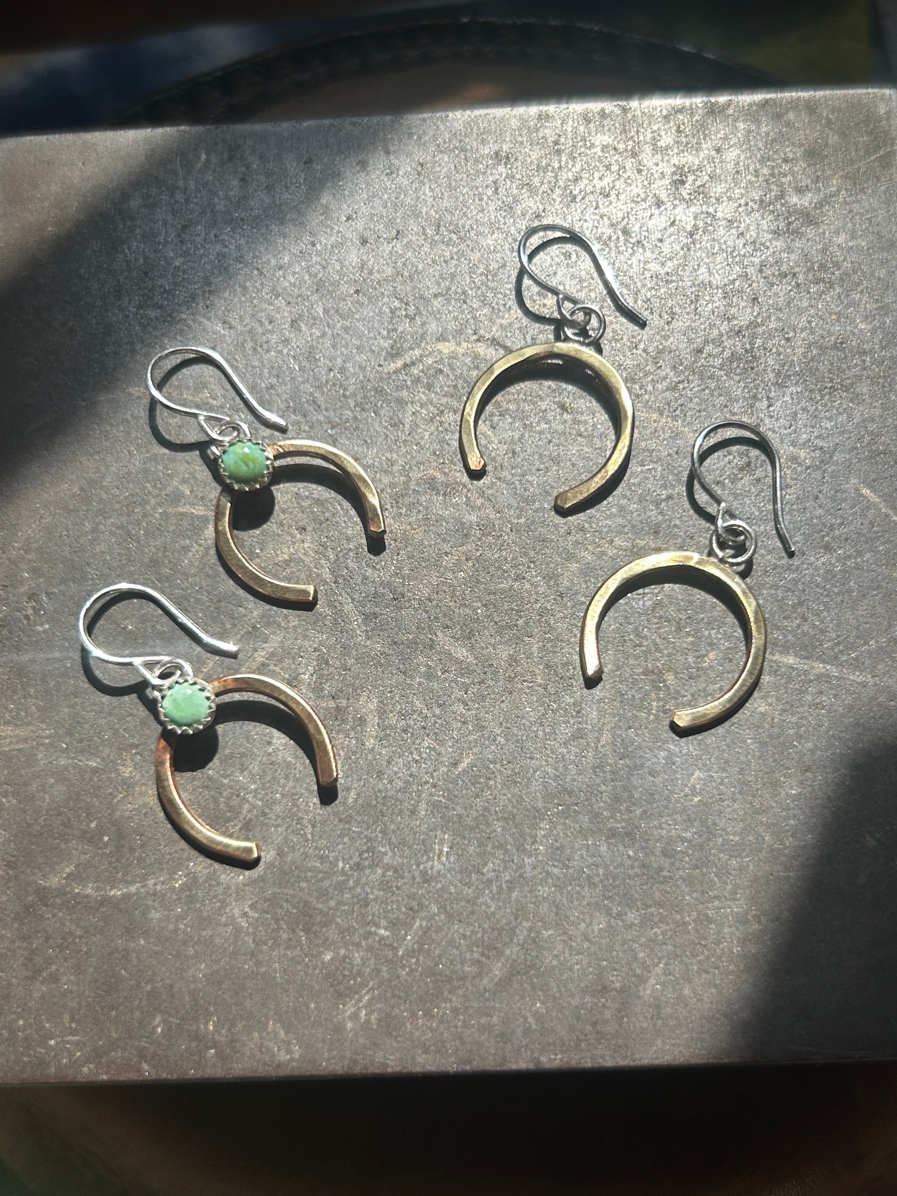 Lucky Horseshoe Drop Earrings-1