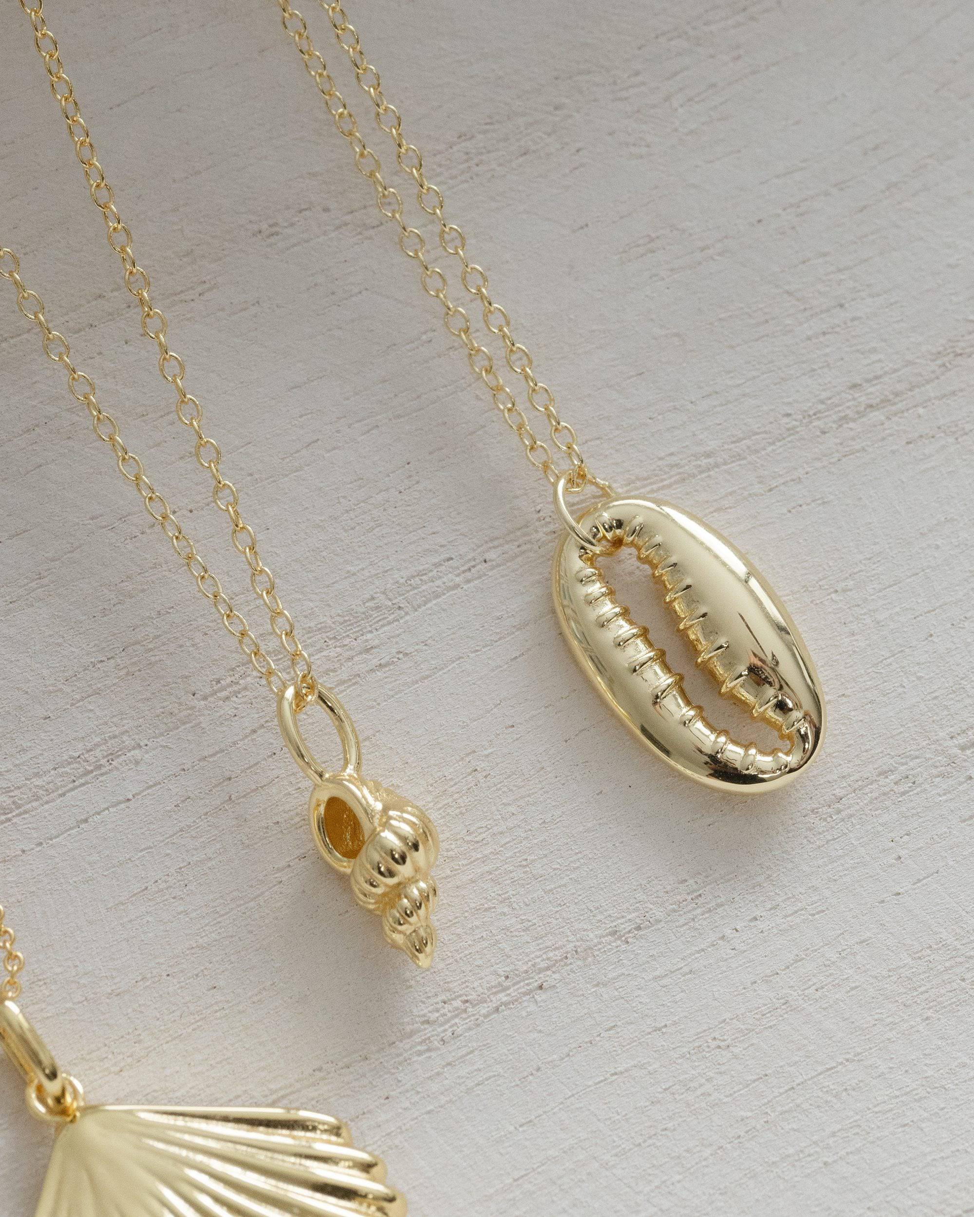 14k Gold Conch Shell Necklace