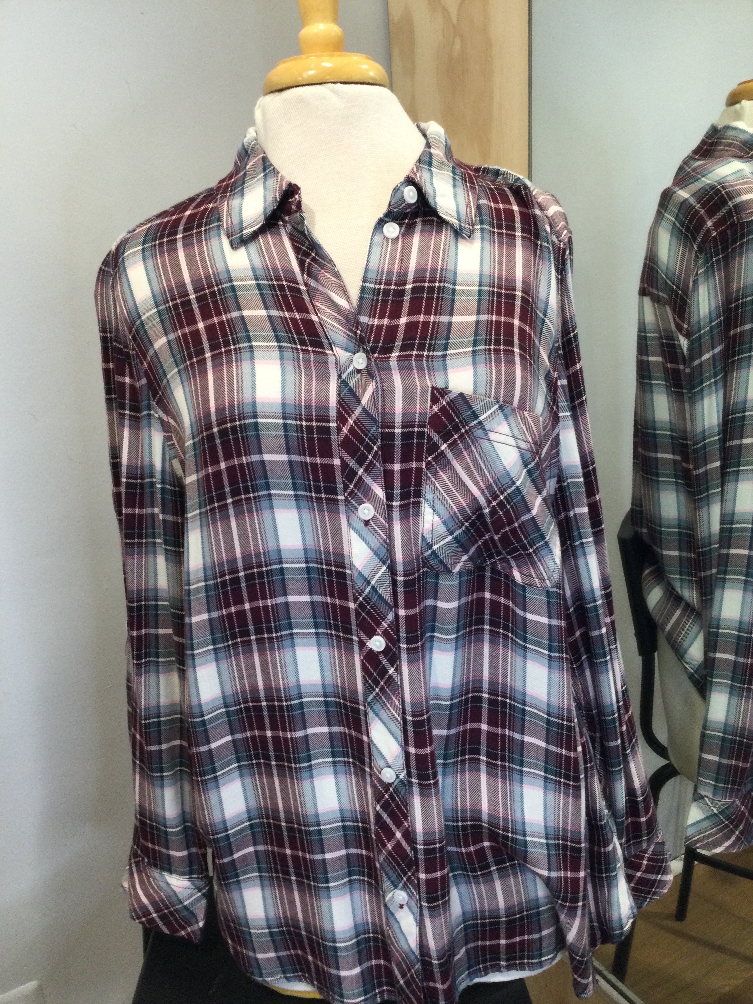 Charley Plaid Button Down – Multiple Colors Available