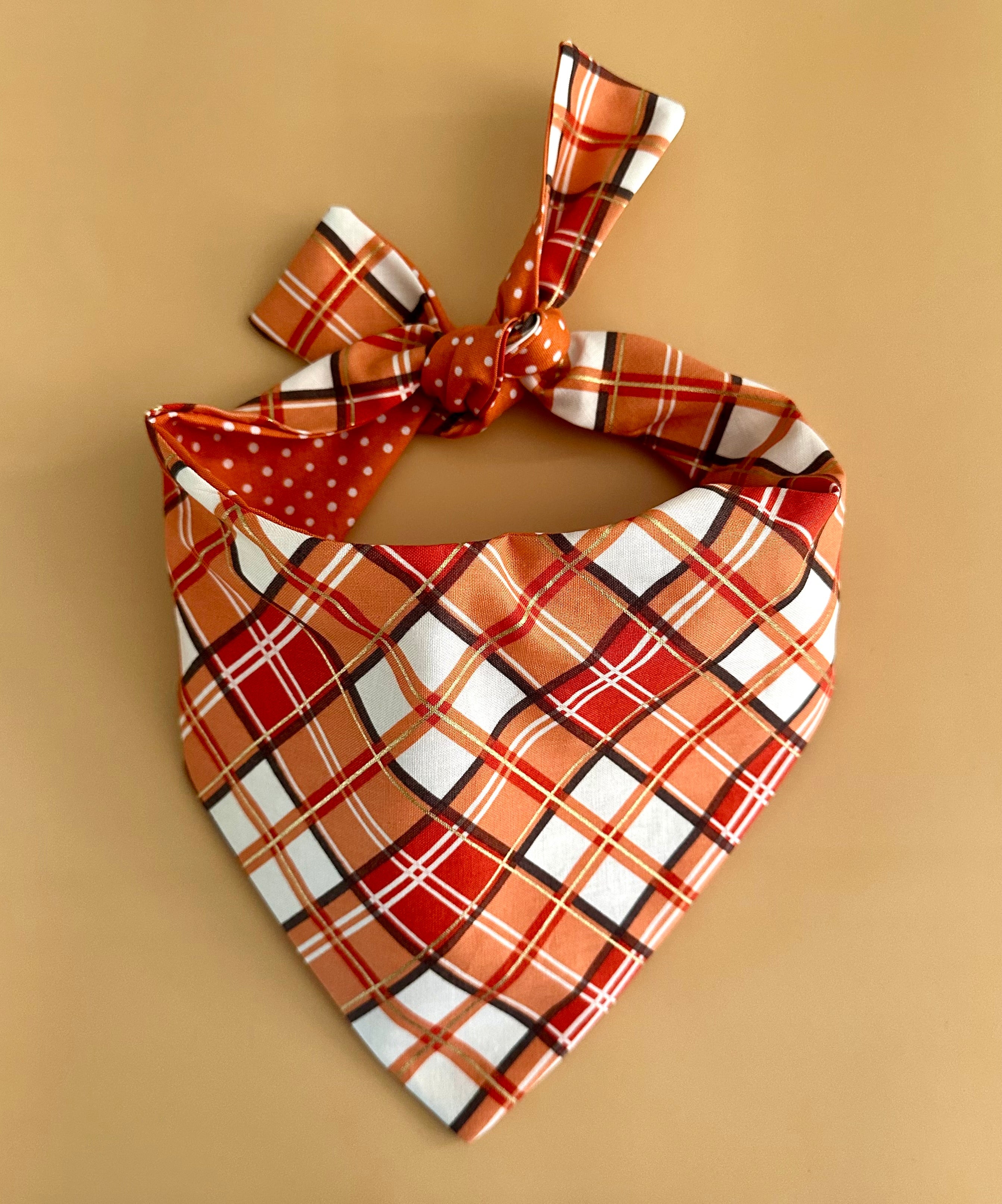 Plaid Dog Bandana – Personalization Available!