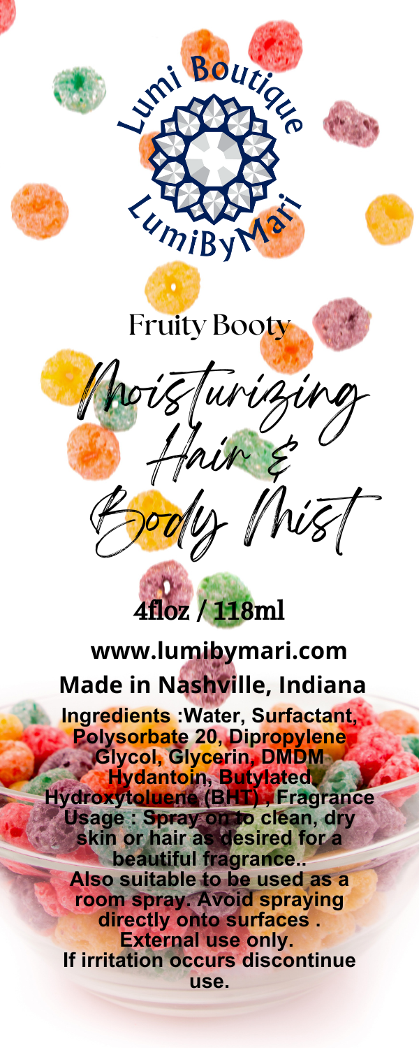 Natural Moisturizing Hair & Body Mist/ Room Spray – 4 fl Oz