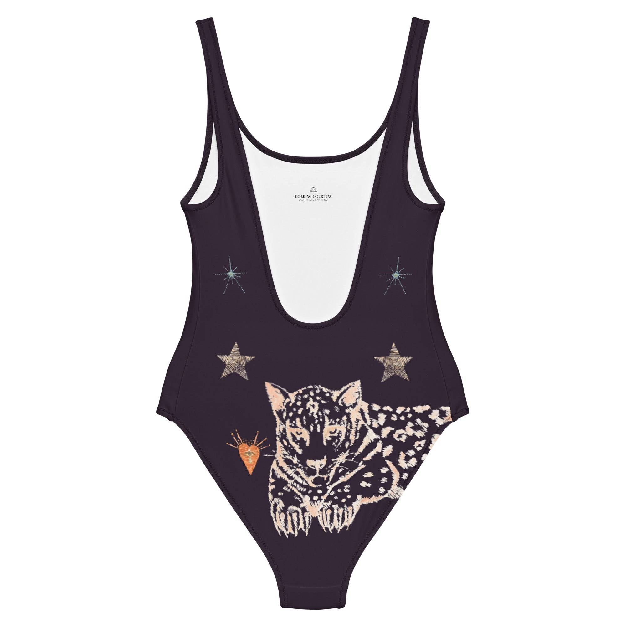 Lyra One Piece Swimsuit in Black Jaguar-3
