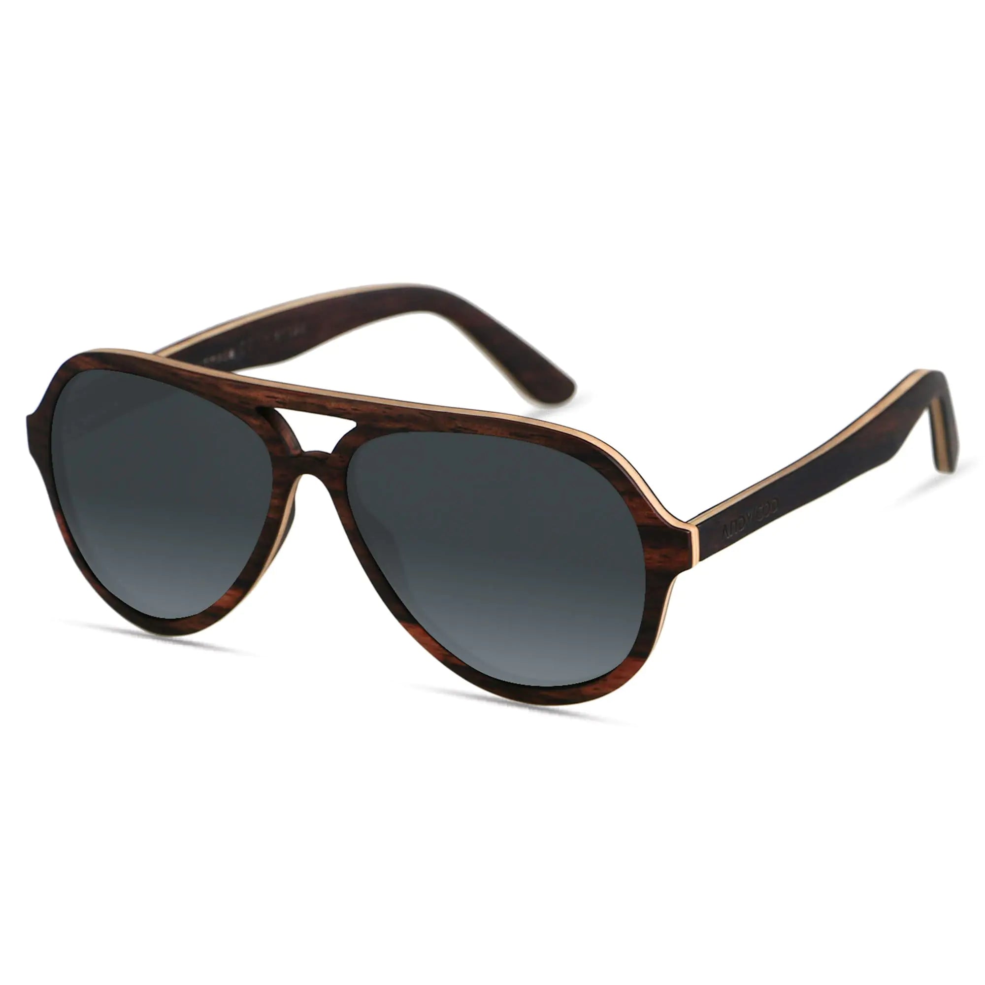 Handmade Wooden Aviator Sunglasses – Polarized UV Protection for Men & Women