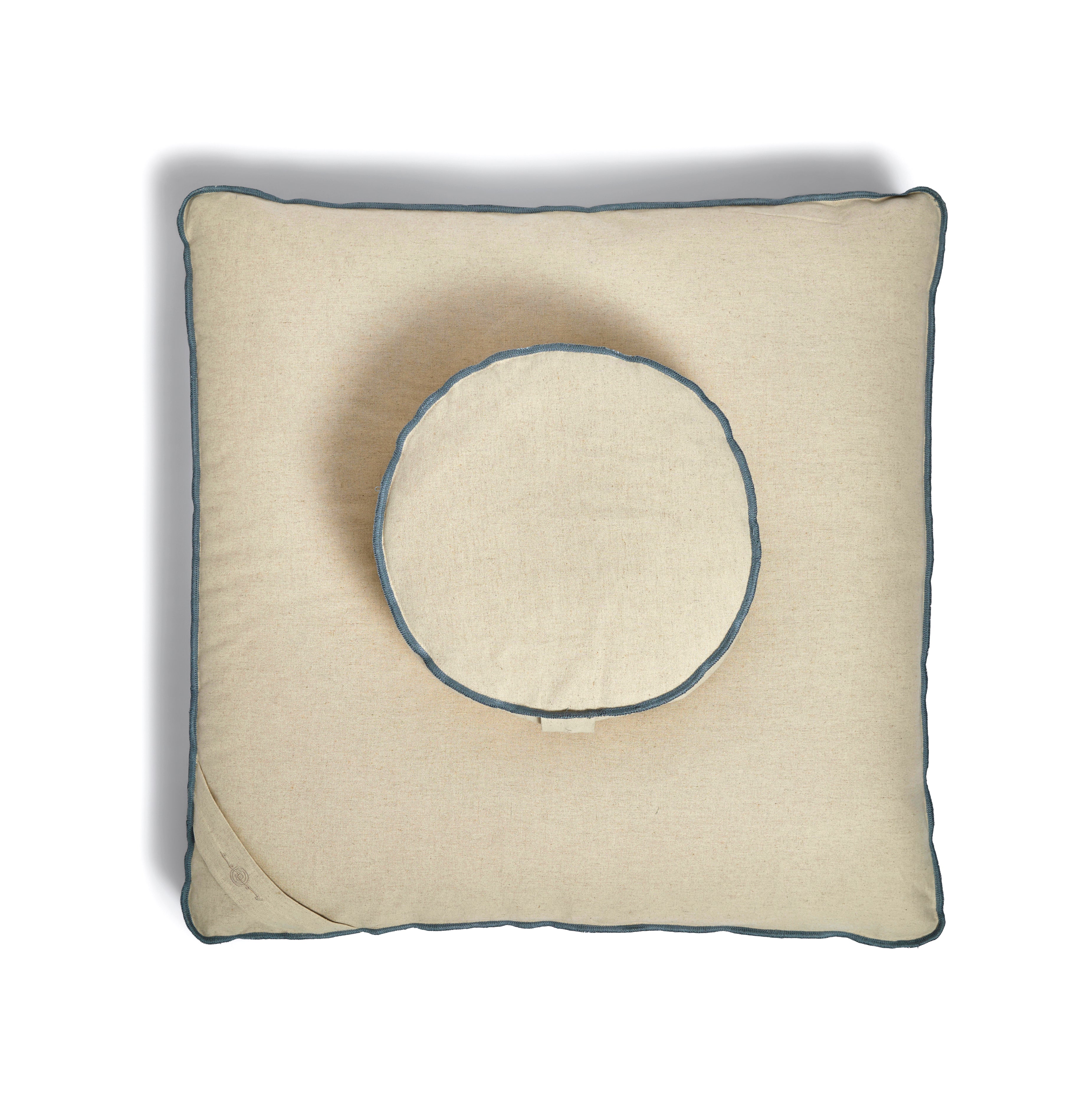 Organic Meditation Cushion Set - Sand Dune