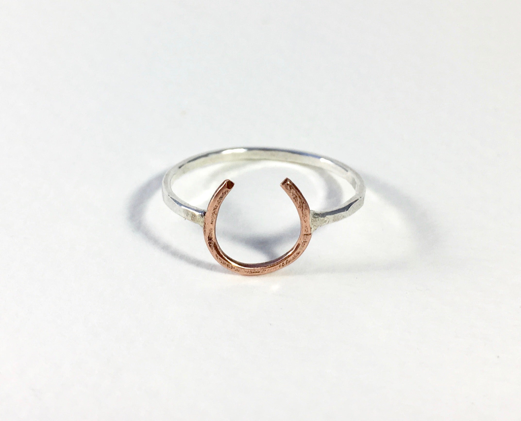 Lucky Horseshoe Ring - Small - Equestrian Ring-4