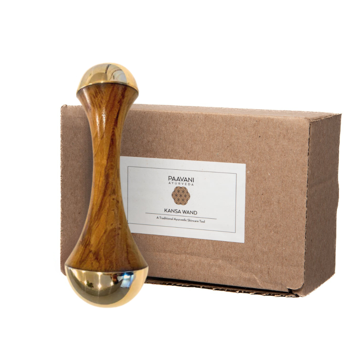 Dual-Dome Kansa Wand | Ayurvedic Tool for Detoxification-1