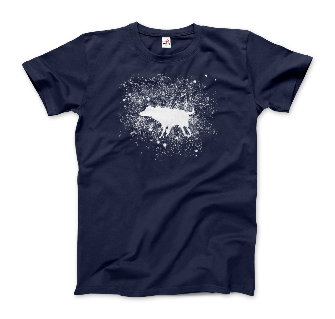 Banksy Wet Dog Splatter 2007 Street Art T-Shirt – Men (Unisex), Women (Fitted) & Youth Sizes