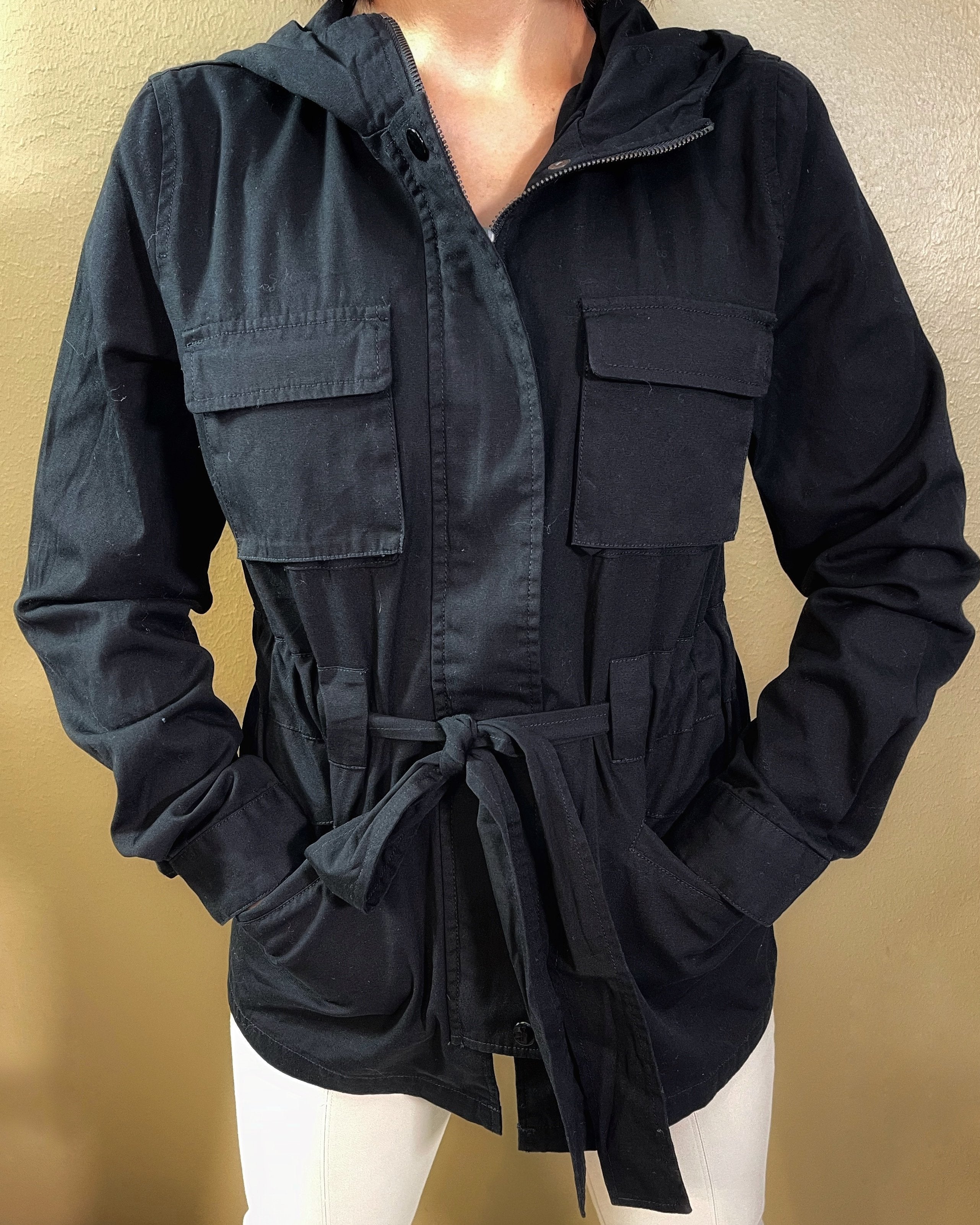 Light Self-Tie Utility Jacket