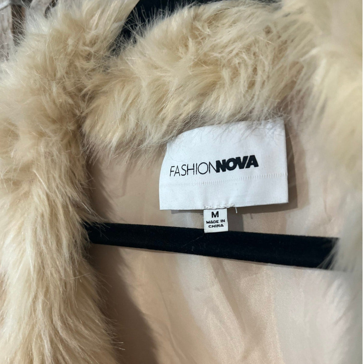 Fashion Nova Cropped Faux Fur Jacket