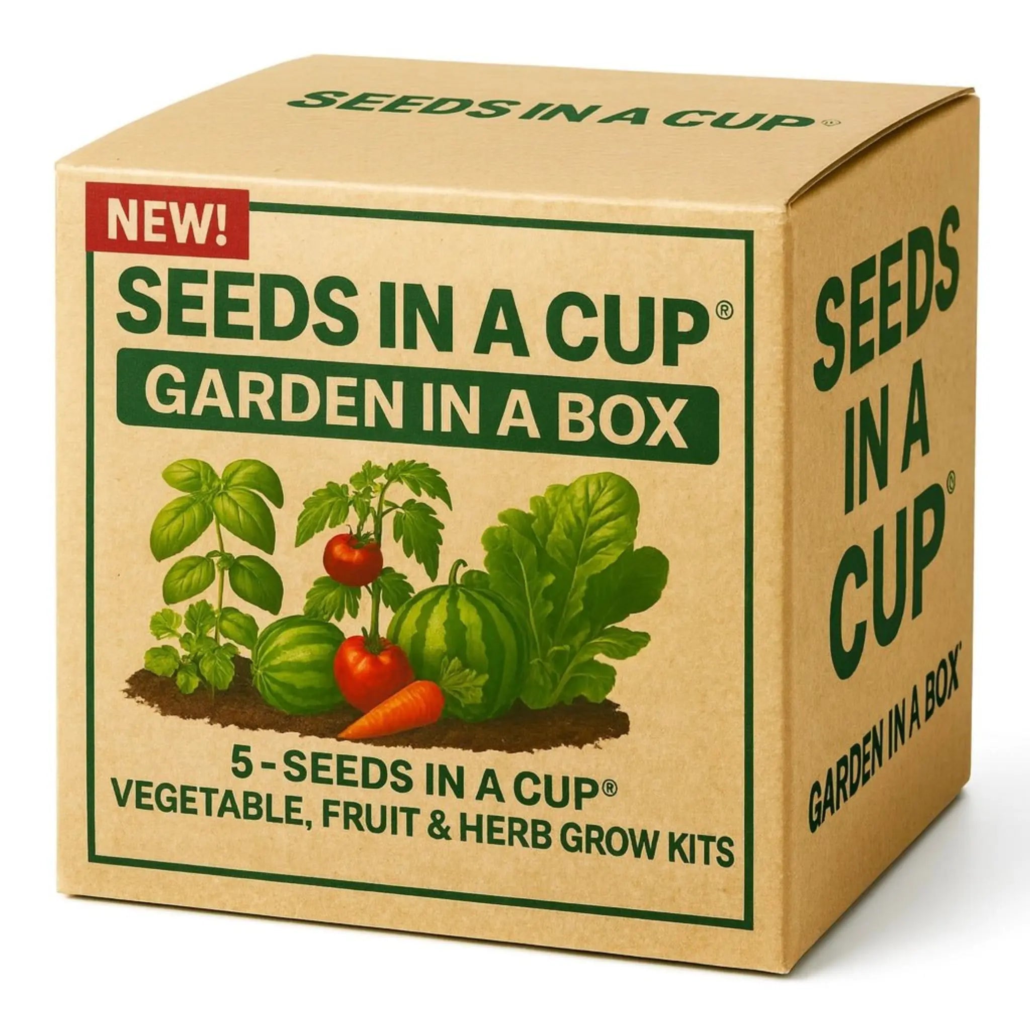 garden cube seeds Seeds In A Cup®: Entire Garden in a Box- Choose 5 Pack! – Wearing Conscious