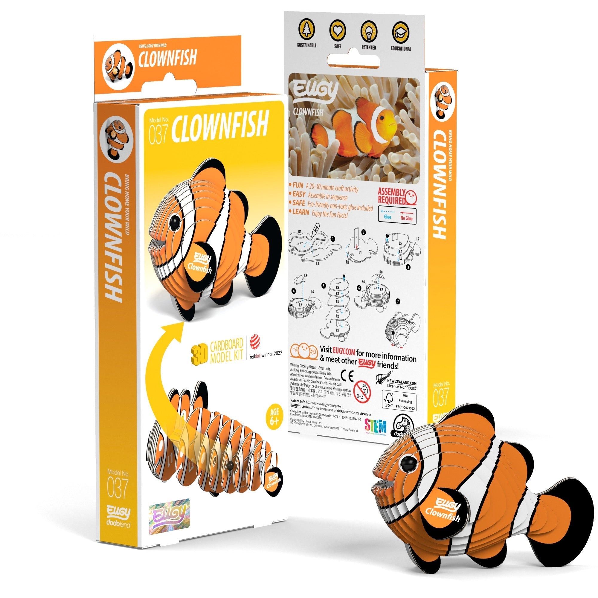 EUGY Clownfish 3D Puzzle-0