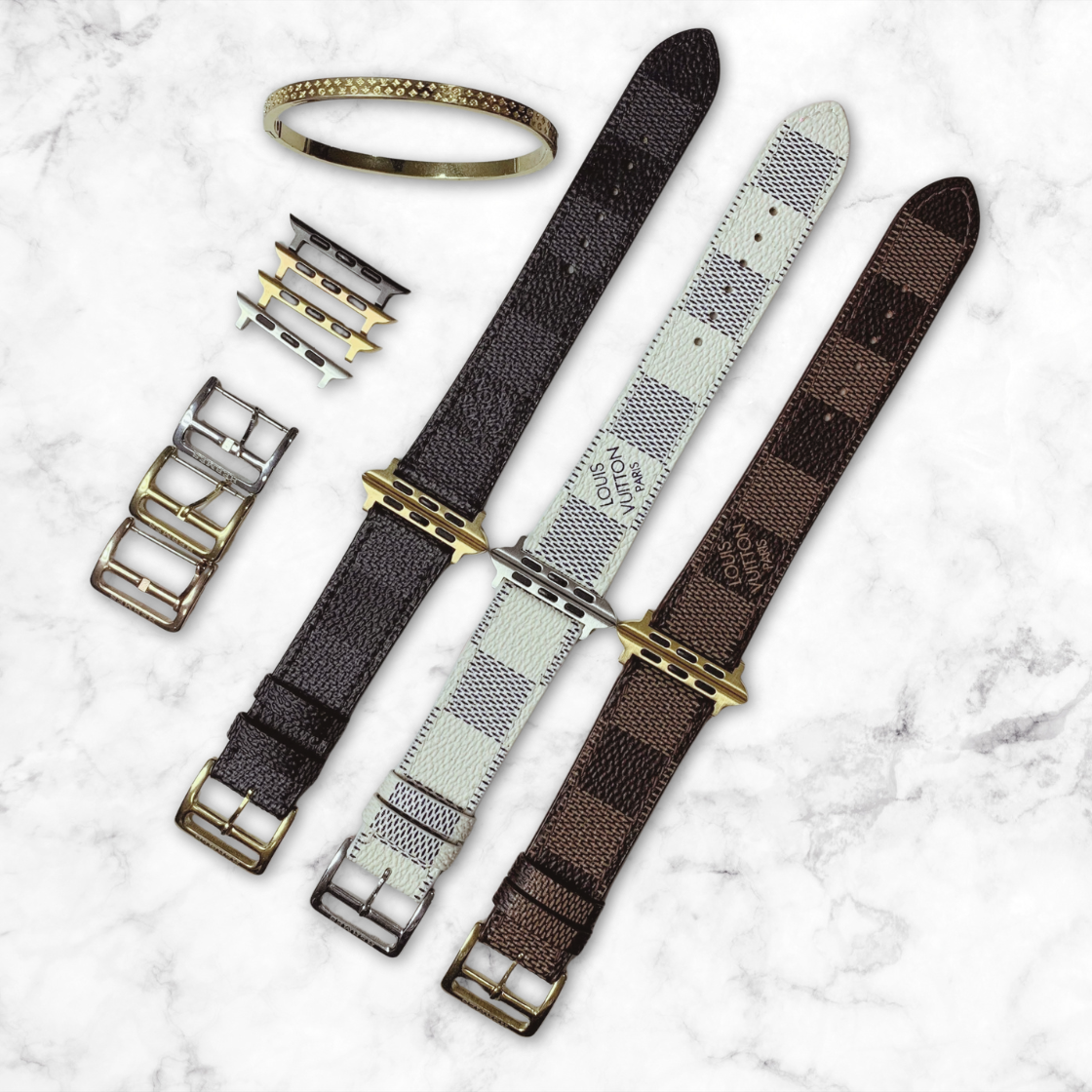 Authentic Louis Vuitton Upcycled Apple Watch Band - Made-to-Order Sustainable Luxury