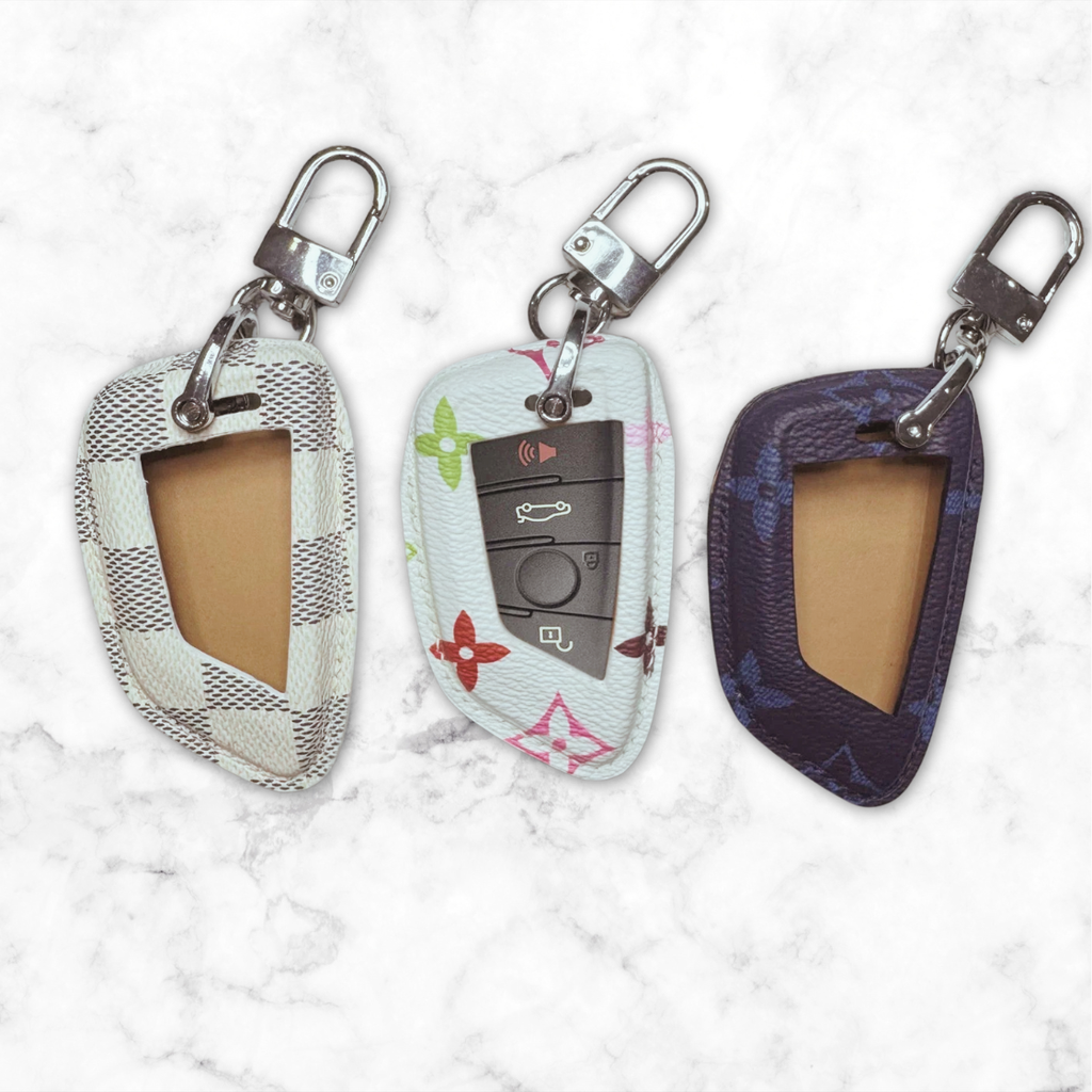 Premium Louis Vuitton Canvas Key Case for BMW – Handmade from Authentic Upcycled Louis Vuitton
