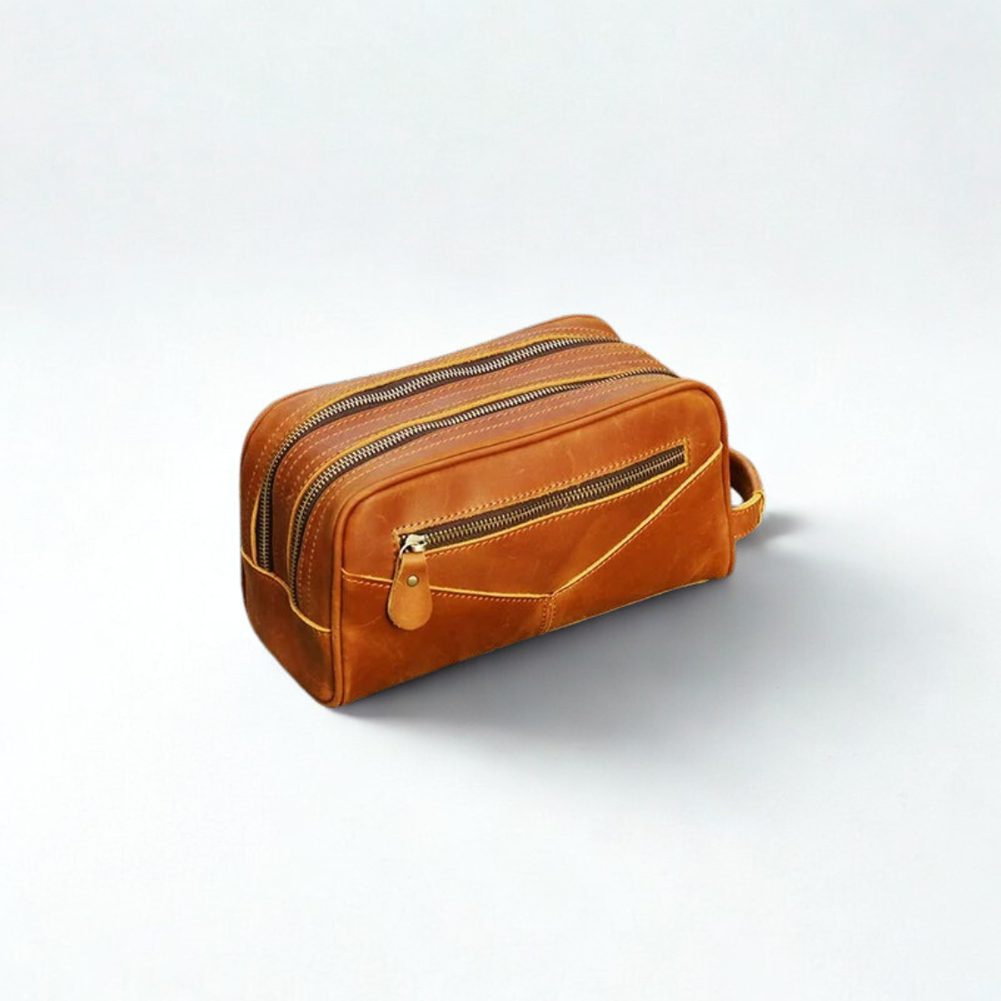 The Nomad Genuine Leather Travel Toiletry Bag