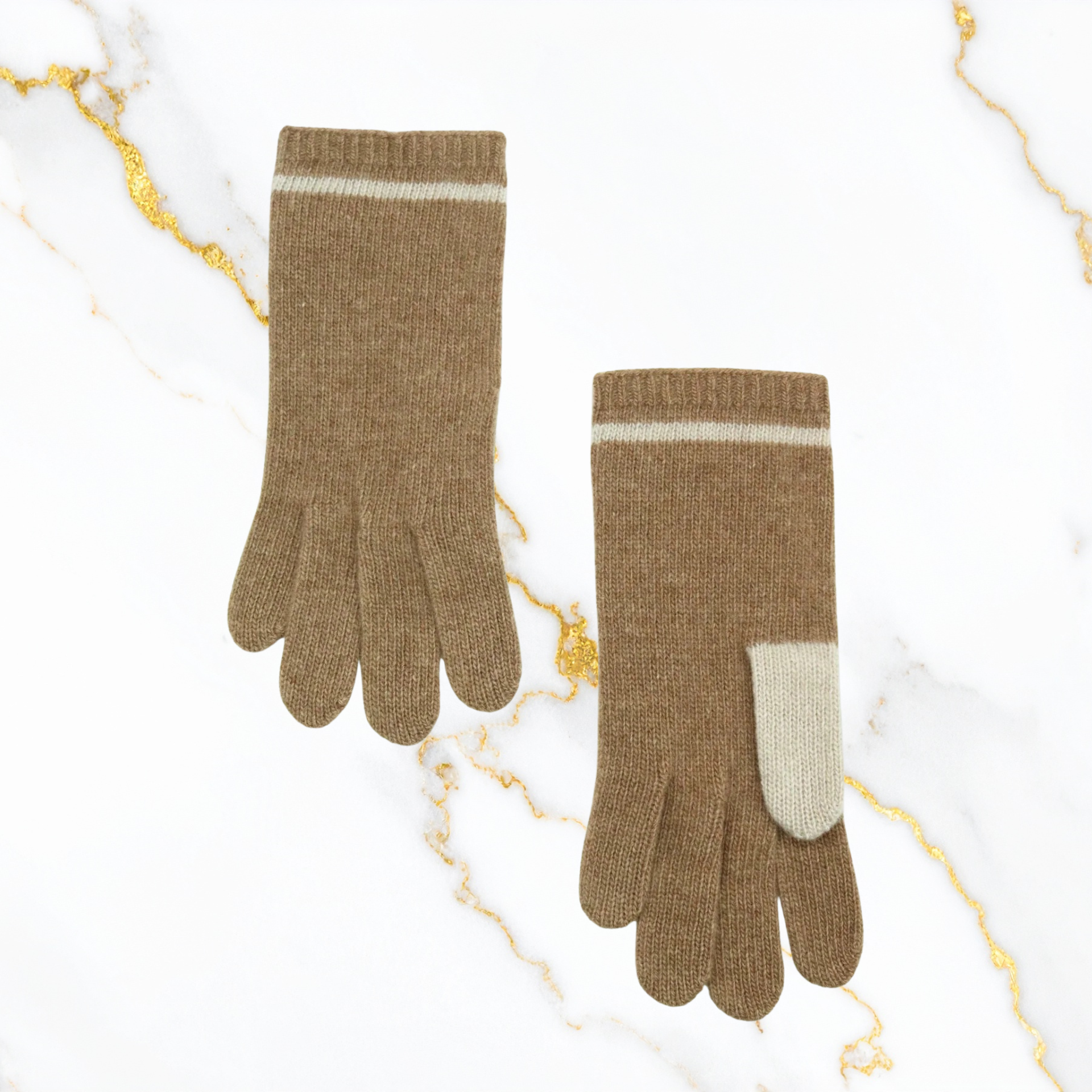 Cashmere Colorblock Gloves