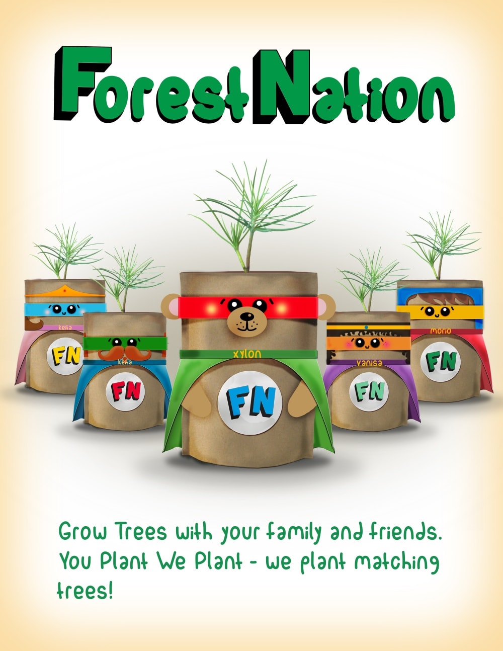 ForestNation Guardians Tree Kits Pack for Kids, We Plant 50 More Trees-0