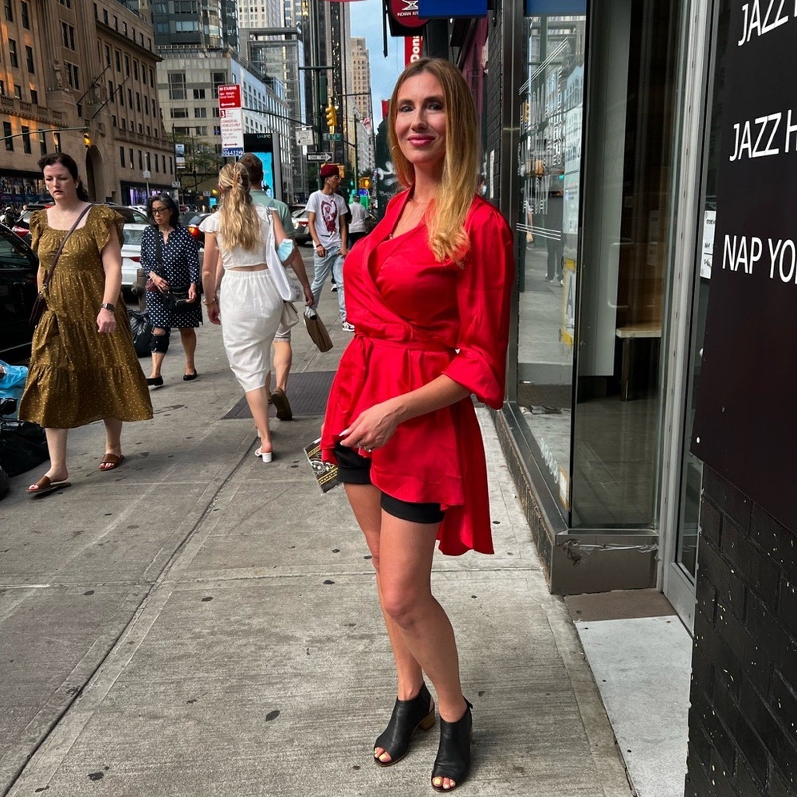 FEW MODA High-Low Wrap Dress/ Blouse
