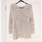 DKNY Long Sweater – Brown/White