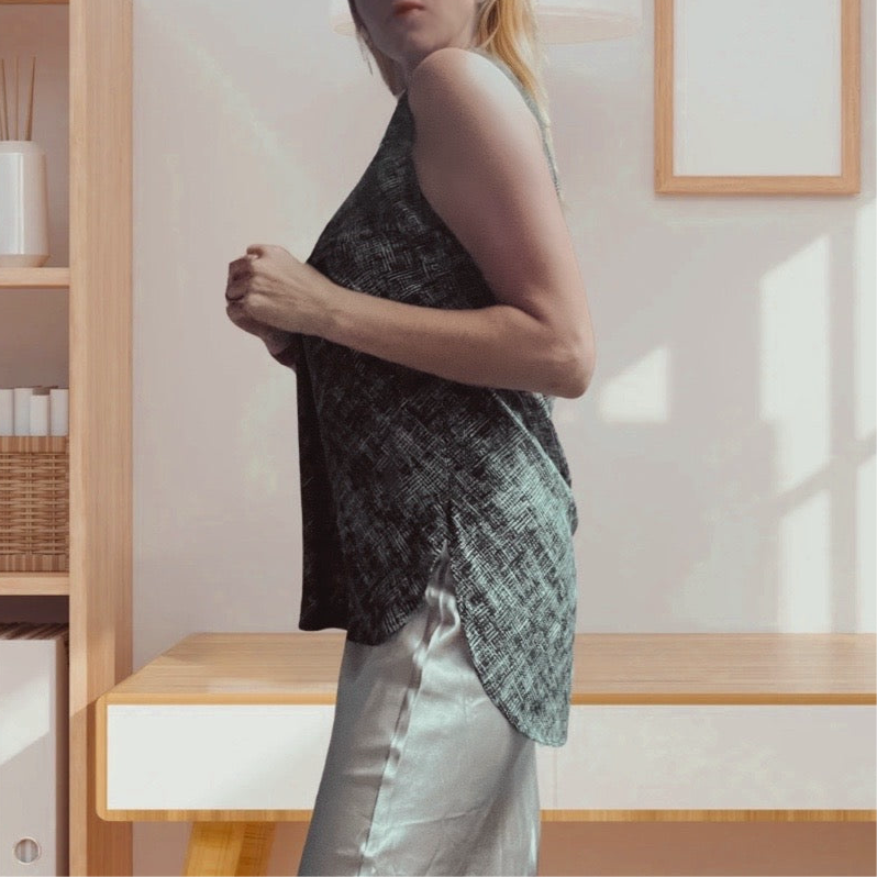 Banana Republic V-Neck High Low Blouse