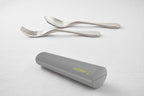 Eco Travel Set, 2 Piece Utensil Plus Case, Silver-0