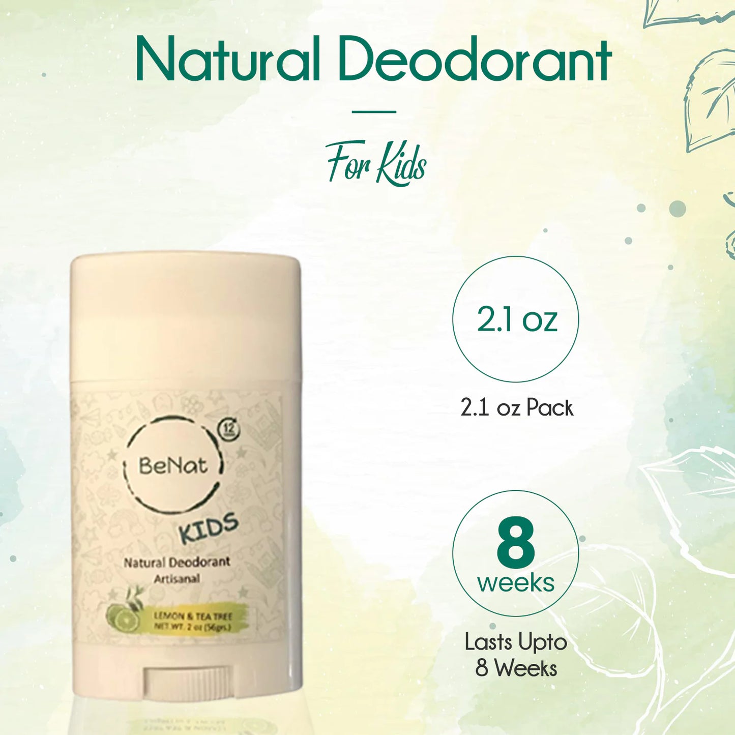 Kids & Teens All-Natural Deodorant