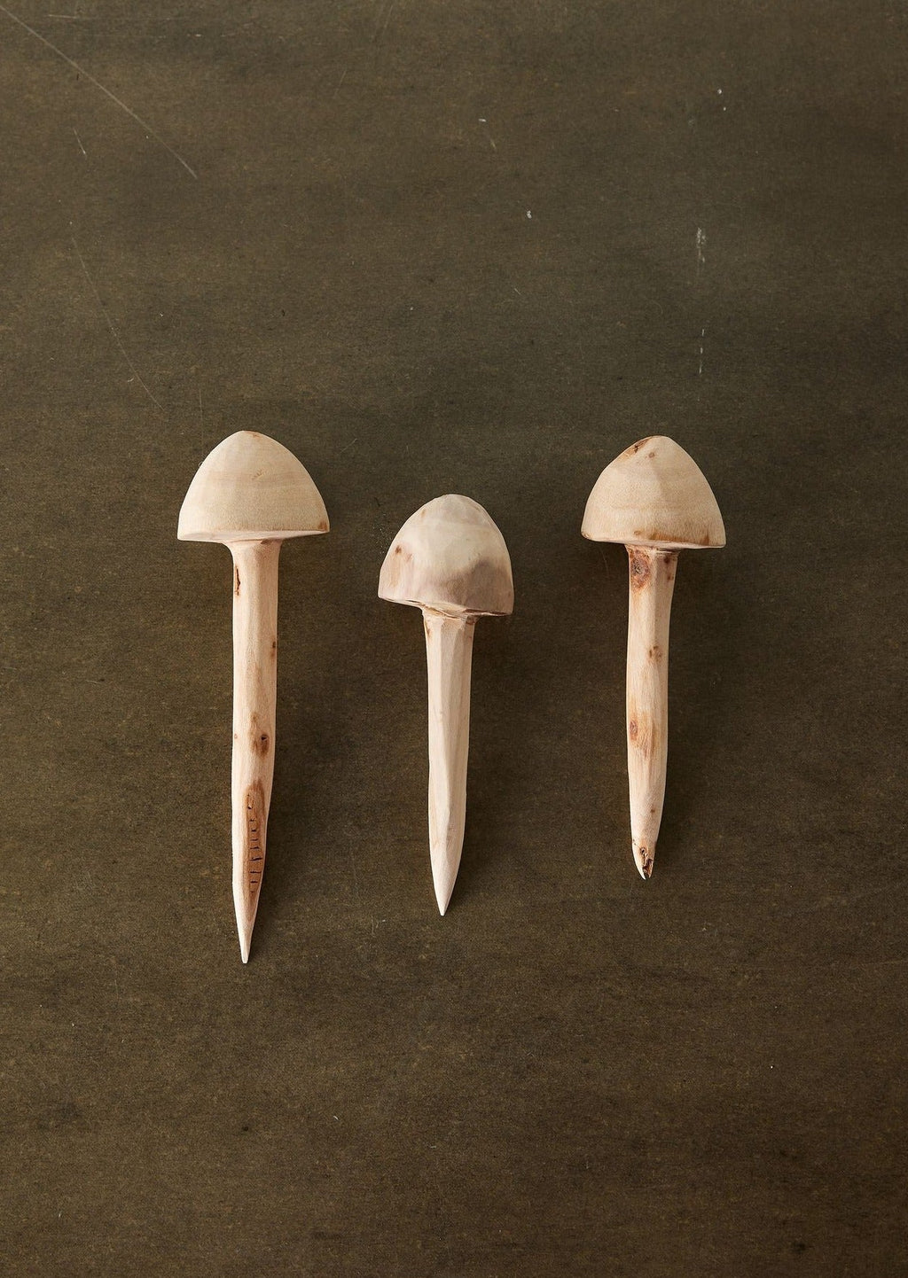 Wooden Mushroom Garden Stick – Hand Carved