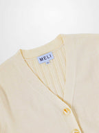 Back Wide Ribbed Cardigan Sweater-Ivory-2