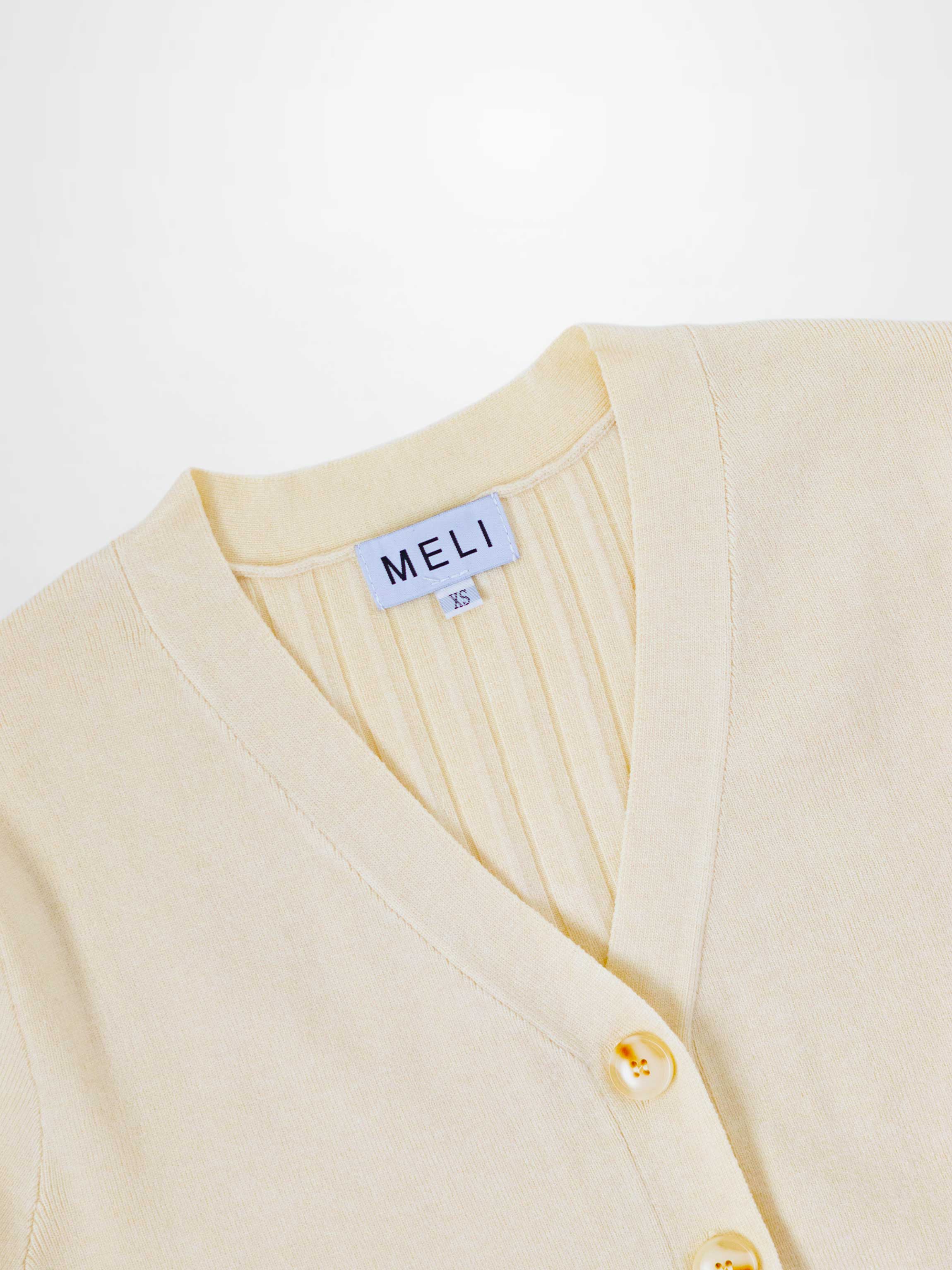 Back Wide Ribbed Cardigan Sweater-Ivory-2