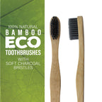 100% Natural Bamboo Toothbrush – 2-Pack