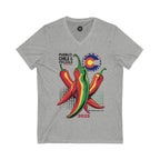 Pueblo Chile Festival V-Neck Vibrant Graphic Tee