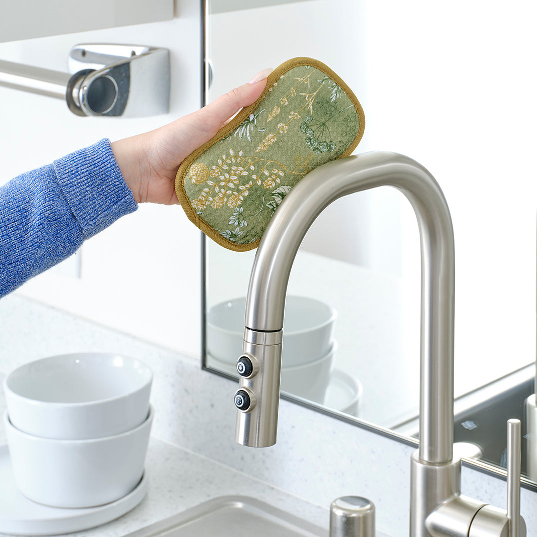 Kitchen Herbs Design Scrubber Set