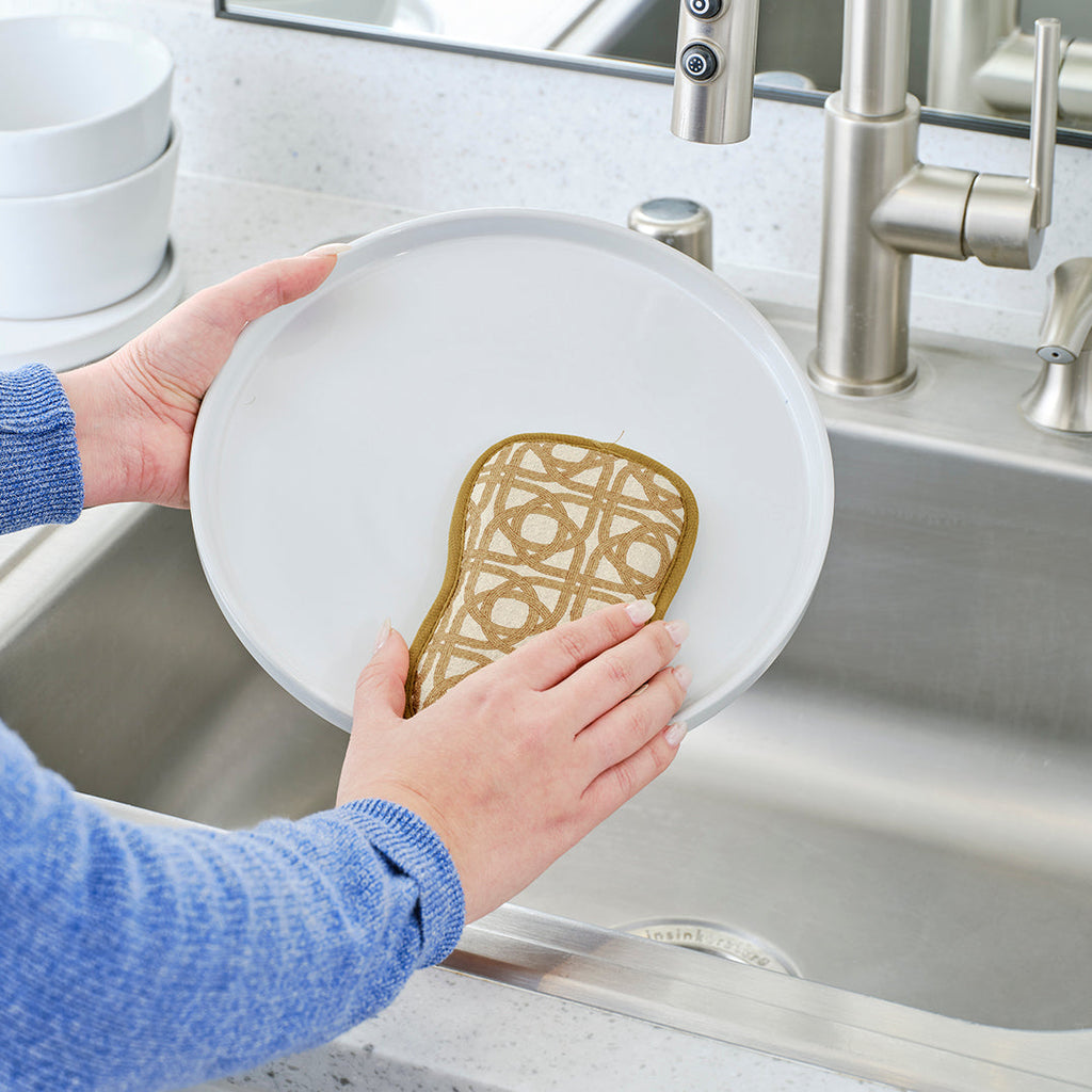 Kitchen Herbs Design Scrubber Set