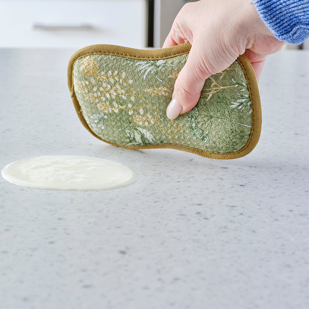 Kitchen Herbs Design Scrubber Set