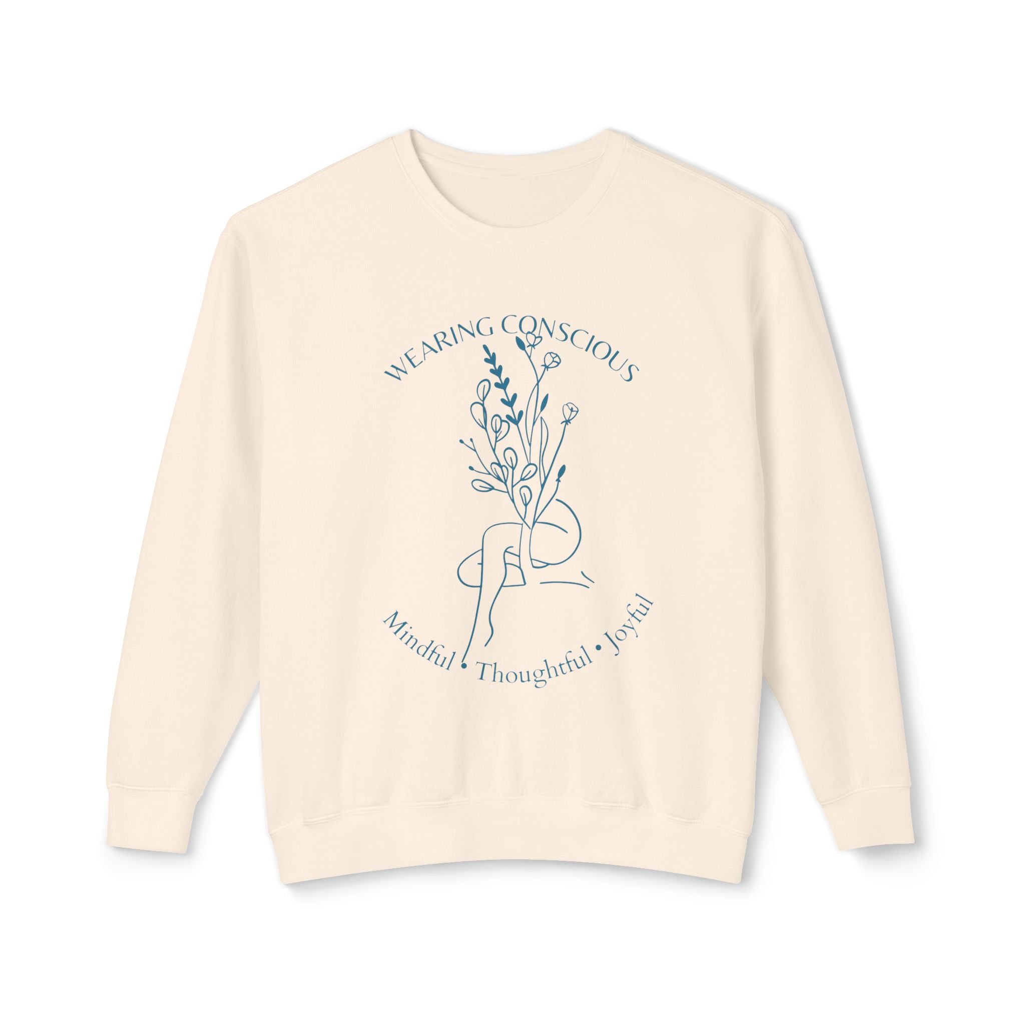 Spring Mindfulness Crewneck Sweatshirt - Joyous and Conscious Design