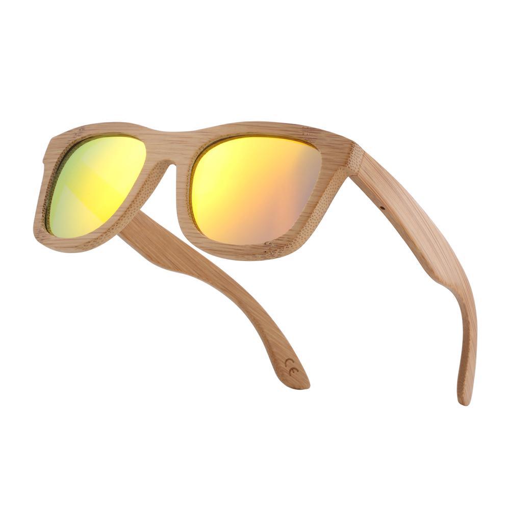 Handmade Bamboo Wood Luxury Polarized Sunglasses with UV400 Protection