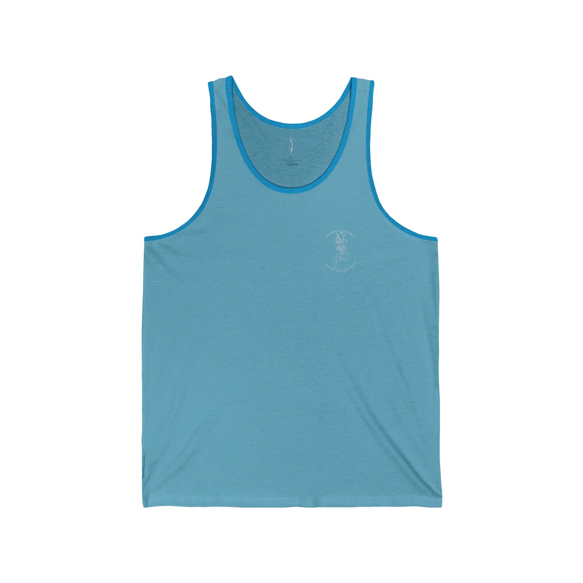 Two-Sided Mindful Thoughtful Joyful Athletic Tank - Unisex Fit