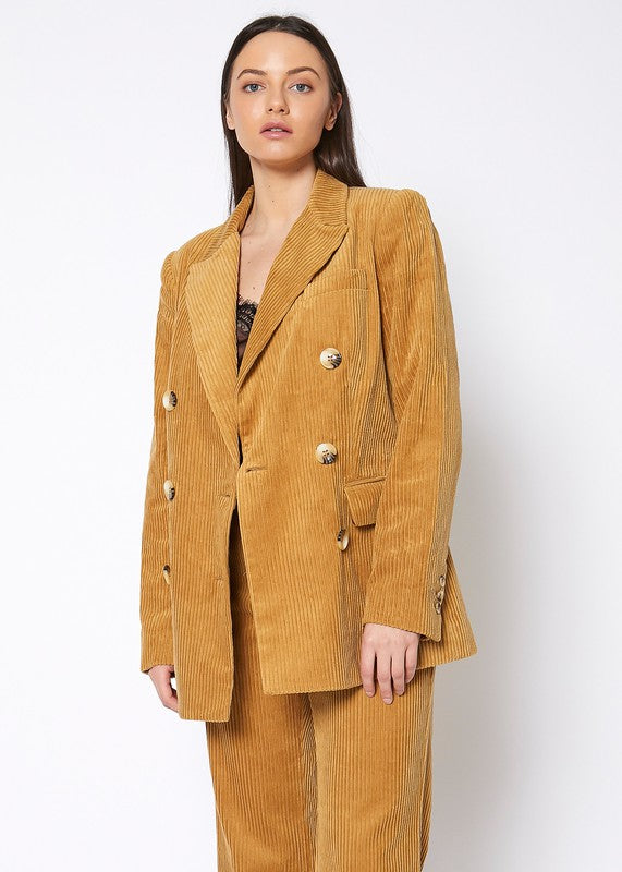 Heaven You Are In 100% Cotton Corduroy Blazer