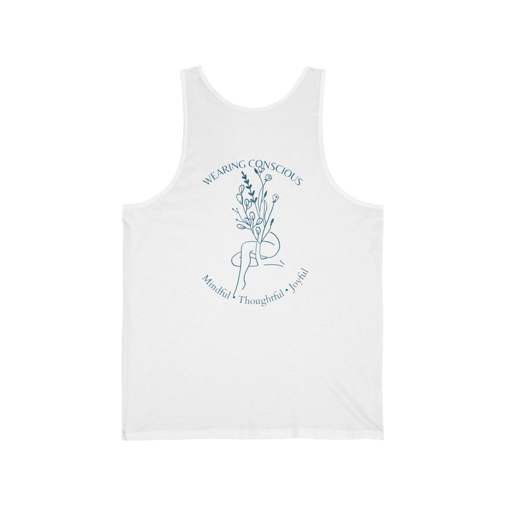 Two-Sided Mindful Thoughtful Joyful Athletic Tank - Unisex Fit