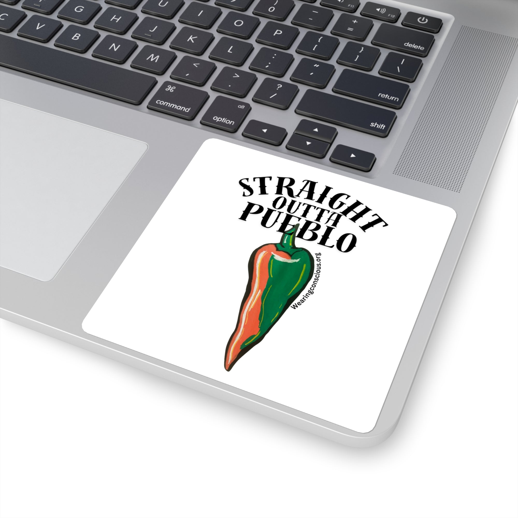 Straight Outta Pueblo Square Stickers