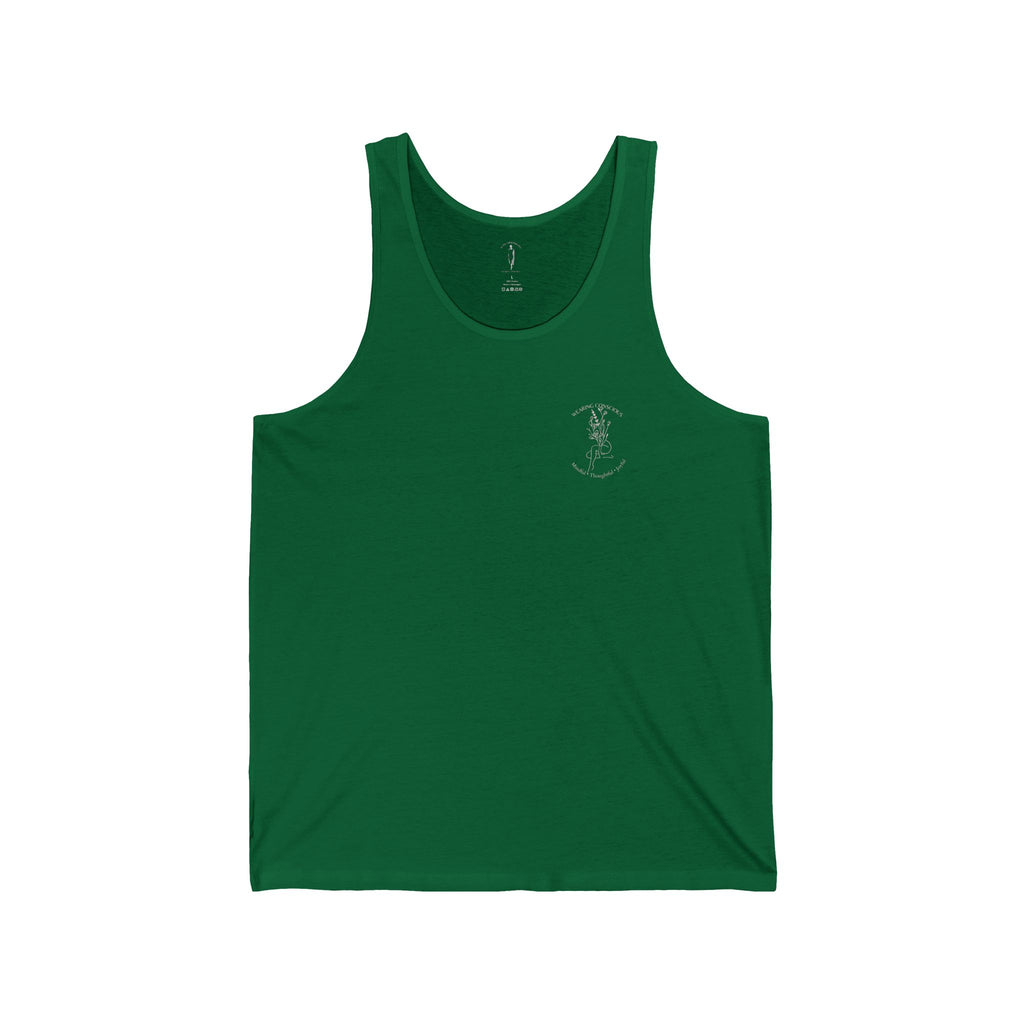 Two-Sided Mindful Thoughtful Joyful Athletic Tank - Unisex Fit