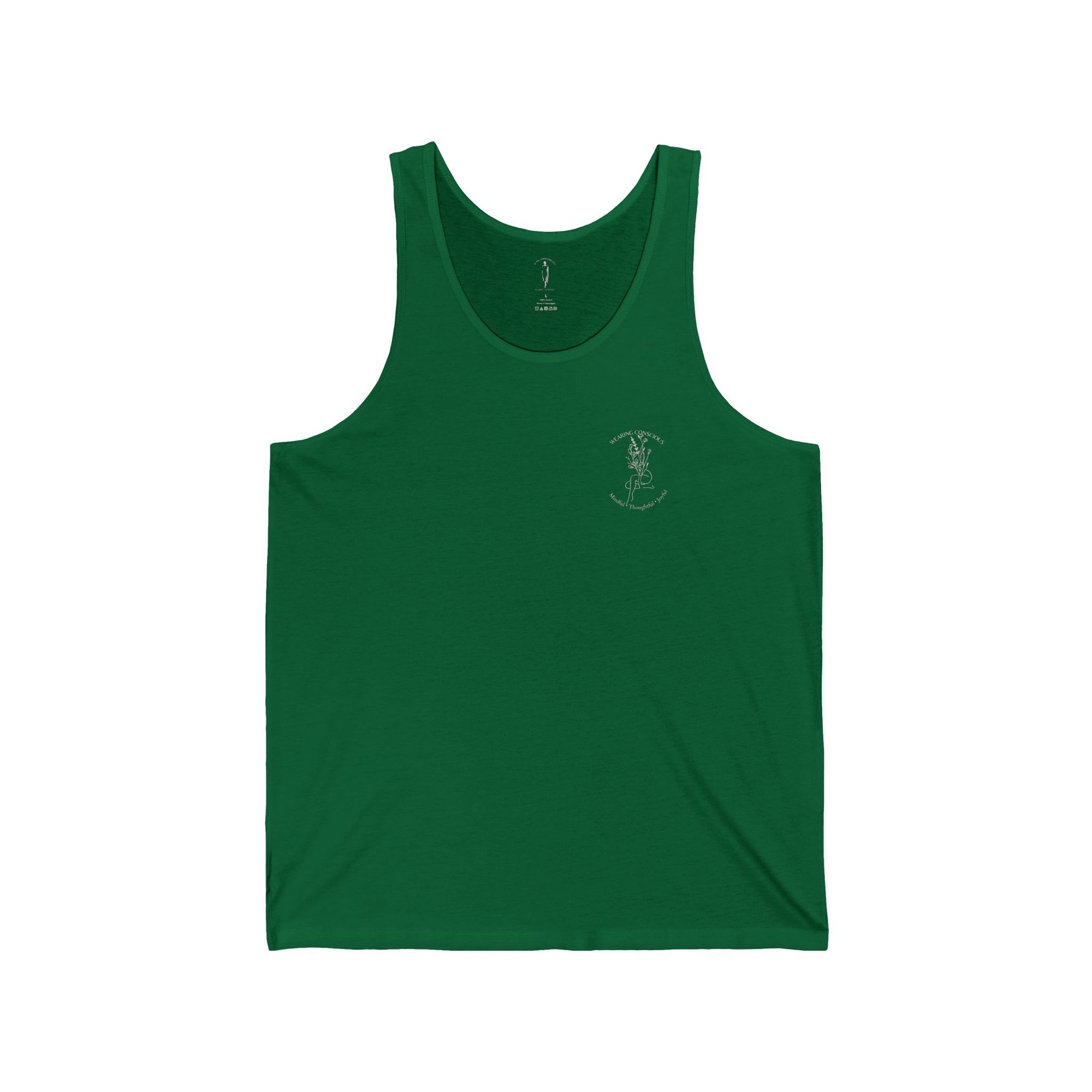 Two-Sided Mindful Thoughtful Joyful Athletic Tank - Unisex Fit