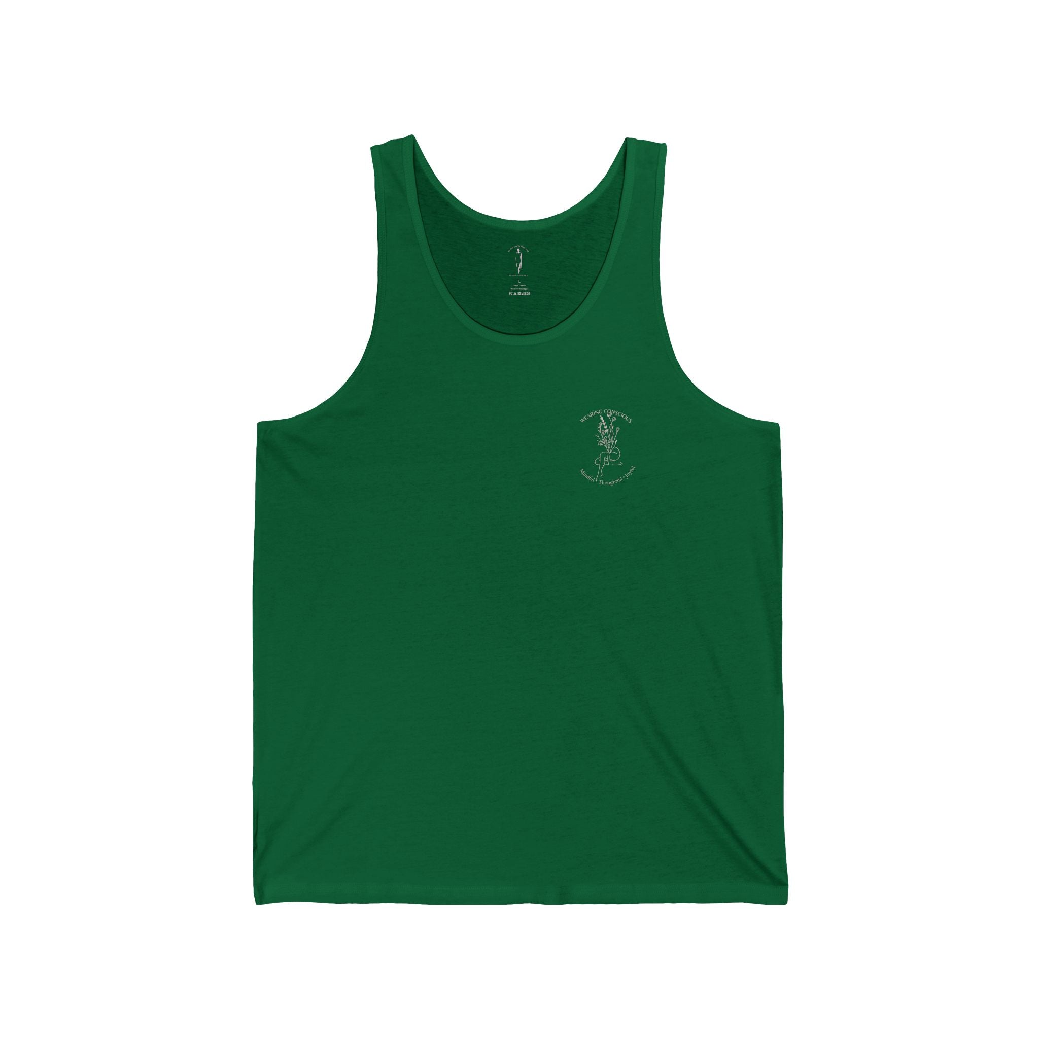 Two-Sided Mindful Thoughtful Joyful Athletic Tank - Unisex Fit