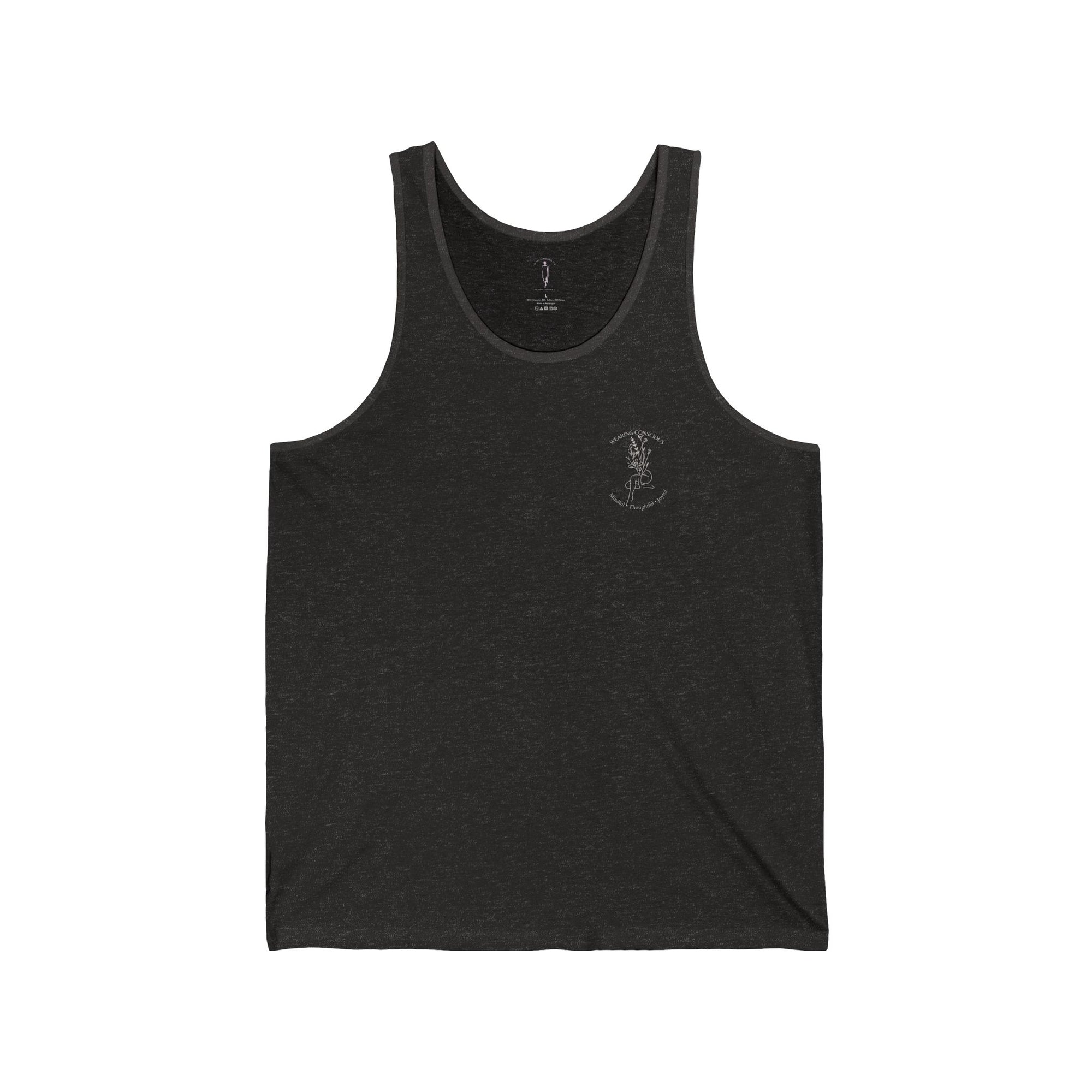 Two-Sided Mindful Thoughtful Joyful Athletic Tank - Unisex Fit